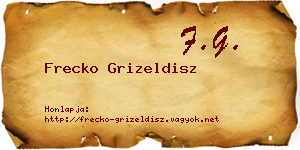 Frecko Grizeldisz névjegykártya